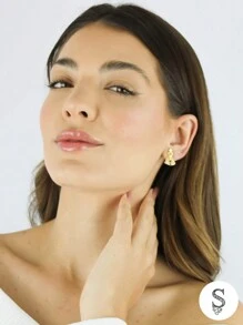 Hoop Earrings - Vàng - Xem 2