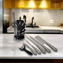 Juego de cuchillos de acero inoxidable, oferta del - Plateado - Ver 2