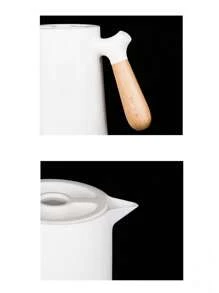 Glass Inner Vacuum Flask, Large Capacity Hot Water Bottle For Home Use - White - View 5