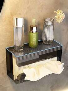 1 件壁挂式纸巾盒、多功能卫生间厨房客厅纸巾架、家居用品、桌子、家居装饰、家居组织和存储、卧室房间装饰、厨房配件、厨房工具、厨房收纳盒、旅行、节日、纸巾盒架、餐巾架、节日家庭聚会、厨房餐桌装饰家居厨房卧室客厅餐厅、家居装饰配件、装饰盒、女性婚礼礼物、夏季旅行节日必备品 - 黑色 - 查看 4