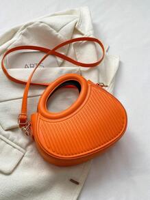 Bolso de mano, bandolera y de hombro de diseño único y elegante en colores de caramelo, perfecto como regalo divertido y creativo - Naranja - Ver 7