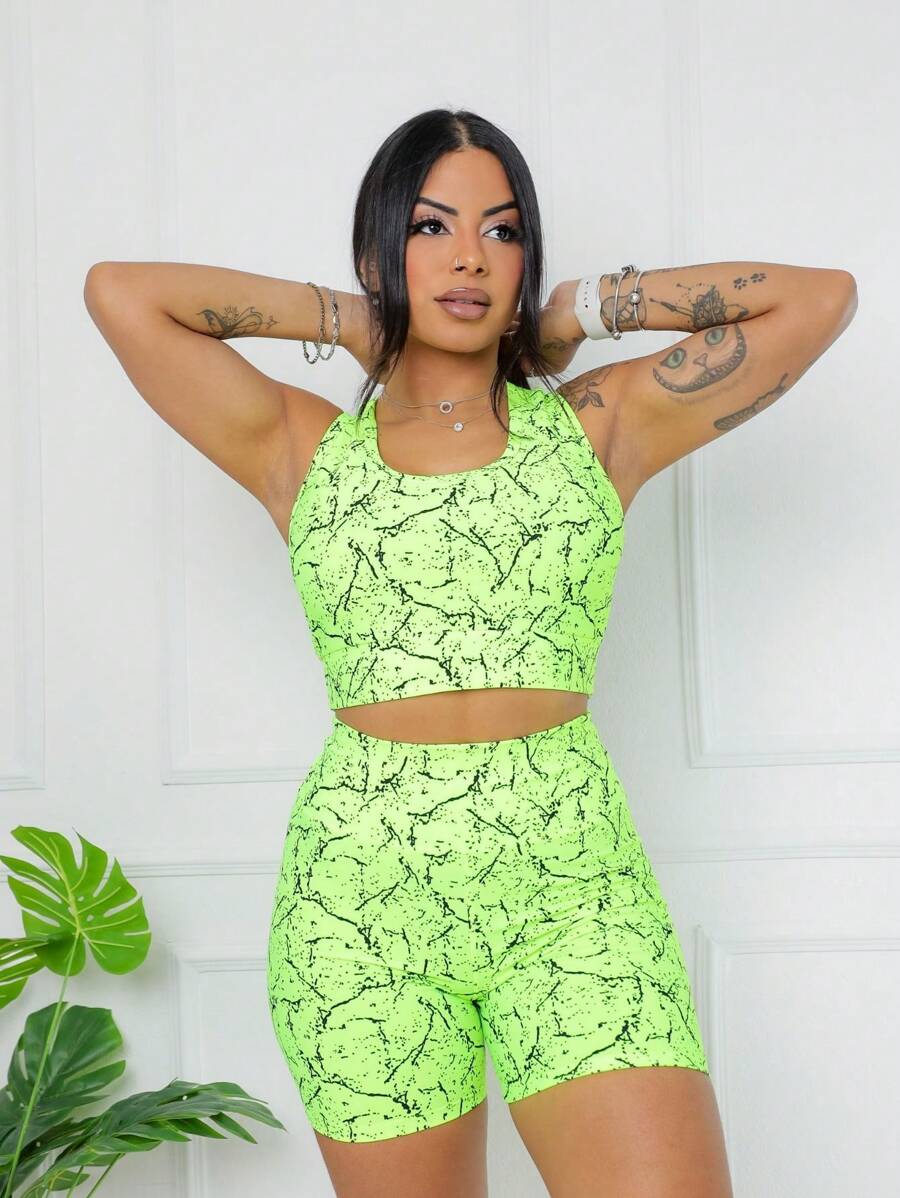 SHOWOFF Women Sports Sets - Lime Green - View 1