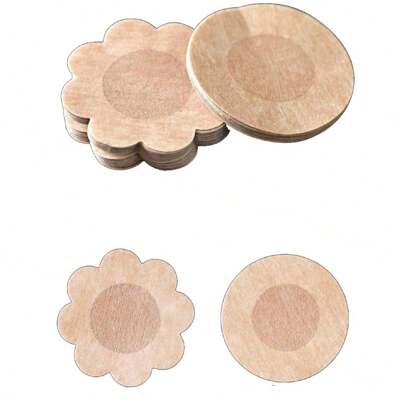 10 Unidades Protetor Adesivo Nude Poliéster Mamilo Bico Aureola Tapa Seios 5 Pares