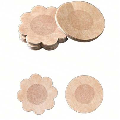 10 Unidades Protetor Adesivo Nude Poliéster Mamilo Bico Aureola Tapa Seios 5 Pares