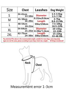 1 dây nịt thoáng khí cho thú cưng & 1 dây xích thú cưng cho chó ngoài trời - Hồng - Xem 10