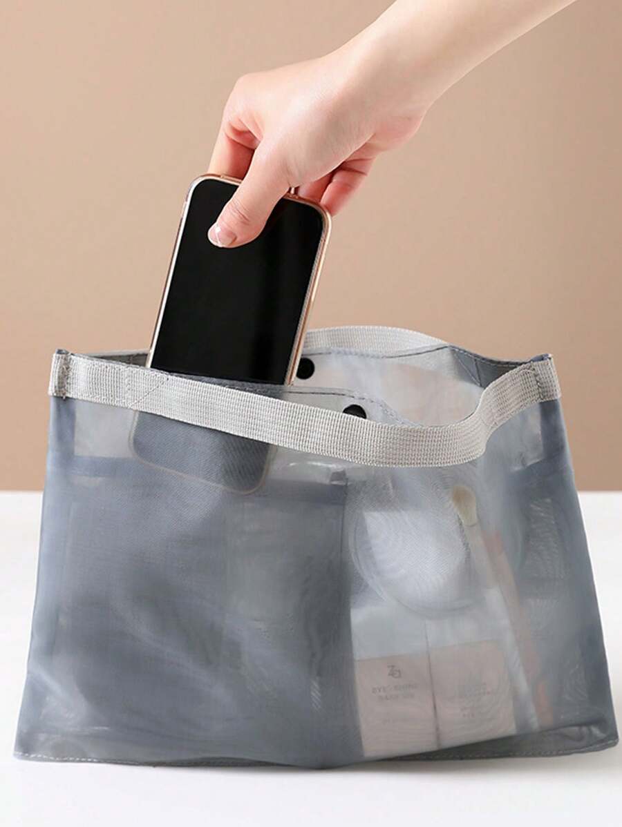 Bolsa De Relleno De Malla, Bolsa Interior Portátil, Bolsa Organizadora - Disponible En Varios Tamaños - Gris - Ver 1