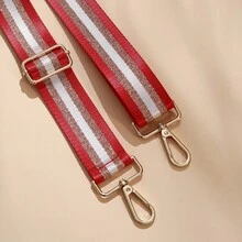 Red Striped Crossbody Bag Replacement Shoulder Strap Shoulder Bag Diy Accessory - Multicolor - View 5