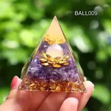 1pc, Natural Crystal, Pyramid Healing Crystal, Energy Reiki Chakra Meditation, Lucky Gather Wealth Stone, Room Decor, Home Decor, Table Decor, Holiday Decor