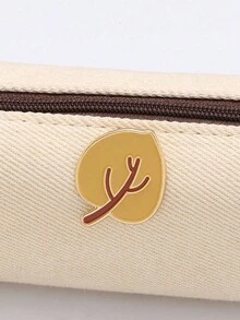 1件男女通用可爱清新叶形胸针，可个性化搭配衣服、包包、围巾