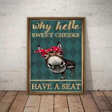 1 cái/bộ Retro tranh sơn dầu Bức tranh In Áp phích , vui tươi Treo tranh , Đối với Nhà  Trang trí Phòng Trang trí tranh sơn dầu Áp phích , Khung trang trí Đã Bao gồm - Nhiều màu - Xem 7