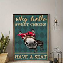 1 cái/bộ Retro tranh sơn dầu Bức tranh In Áp phích , vui tươi Treo tranh , Đối với Nhà  Trang trí Phòng Trang trí tranh sơn dầu Áp phích , Khung trang trí Đã Bao gồm - Nhiều màu - Xem 3