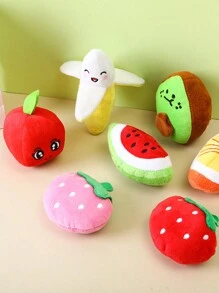 Set de 2 juguetes de peluche aleatorios, juguetes masticables para perros, duraderos y para afilar los dientes, con dispositivo BB integrado, juguete de peluche para gatos, juguete para perros para morder - Multicolor - Ver 8