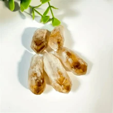 5 顆天然黃水晶粗粒裸石、靈氣治療水晶、礦物標本、室內裝飾 - 黃色 - 查看 9