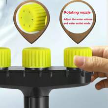6pcs Spray Head For Garden Irrigation - Black and yellow - View 3
