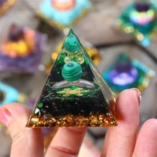 1pc, Natural Crystal, Pyramid Healing Crystal, Energy Reiki Chakra Meditation, Lucky Gather Wealth Stone, Room Decor, Home Decor, Table Decor, Holiday Decor