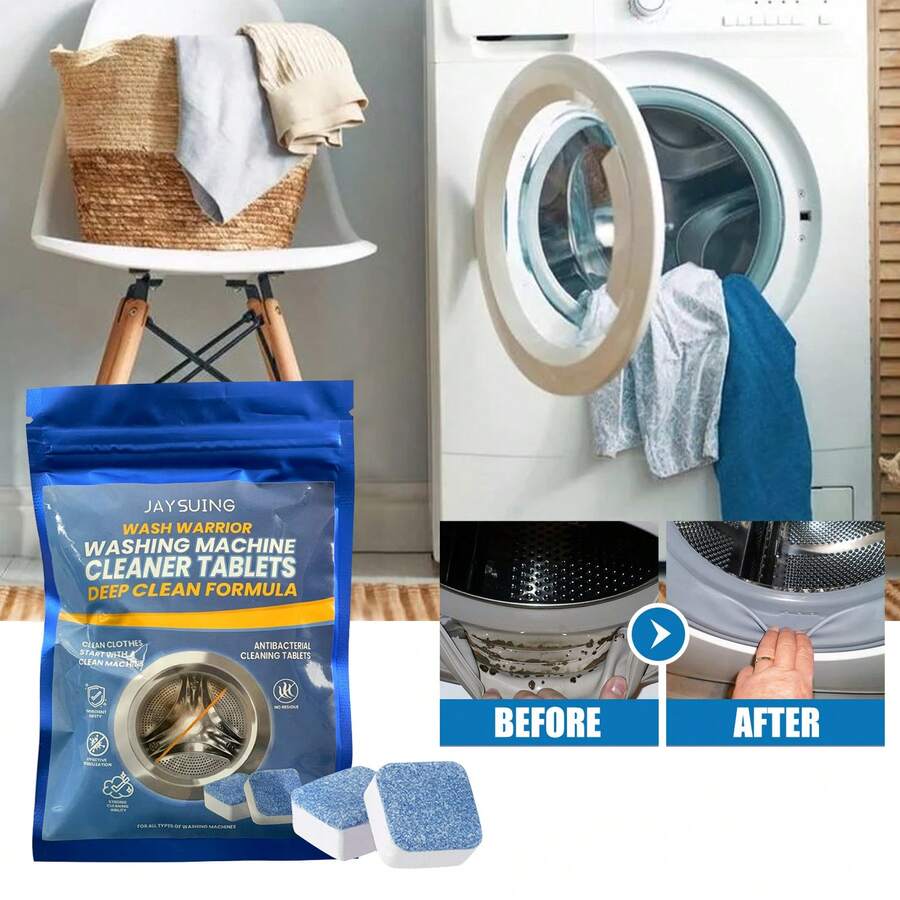 1 Paquete/4 Piezas Pastillas De Limpiador Para La Lavadora - 1 paquete - Ver 1