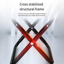 1 件白色便攜式戶外折疊椅,多功能露營凳,適合釣魚、健行、旅行、排隊、地鐵