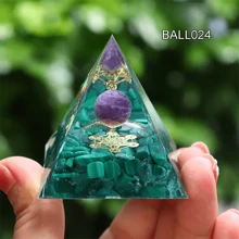 1pc, Natural Crystal, Pyramid Healing Crystal, Energy Reiki Chakra Meditation, Lucky Gather Wealth Stone, Room Decor, Home Decor, Table Decor, Holiday Decor
