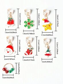 10 Pezzi Anelli Per Capelli Intrecciati Per Feste Di Natale, Accessori Per Capelli Festivi Per Donne E Ragazze