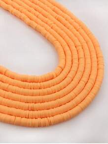 1 Strand Approx. 350pcs 6mm Colorful Polymer Clay Disc Loose Beads For Diy Jewelry Making - 6mm - View 10