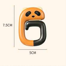 卡通動物造型可彎曲折疊桌麵包掛鉤防滑書包鑰匙扣