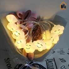 Series de luz Led en forma de Nube, Guirnalda de luces LED Smlie Cloud, decoración para habitación, luz nocturna de dibujos animados - Multicolor - Ver 5