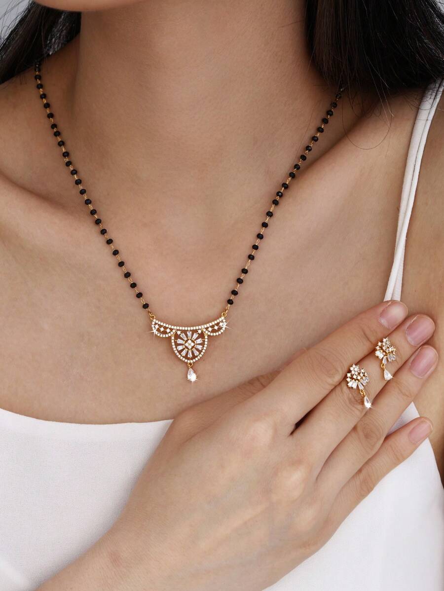 3入組波西米亞風格耳環和項鍊套裝,適用於女性派對裝飾