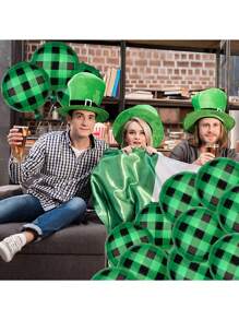 6 Piezas Globos A Cuadros Verdes De 18 Pulgadas - Multicolor - Ver 3