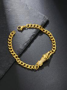 1 Dây Chuyền Mạ Vàng 18K Đính Đá Rhinestone Lớn - Vàng - Xem 14