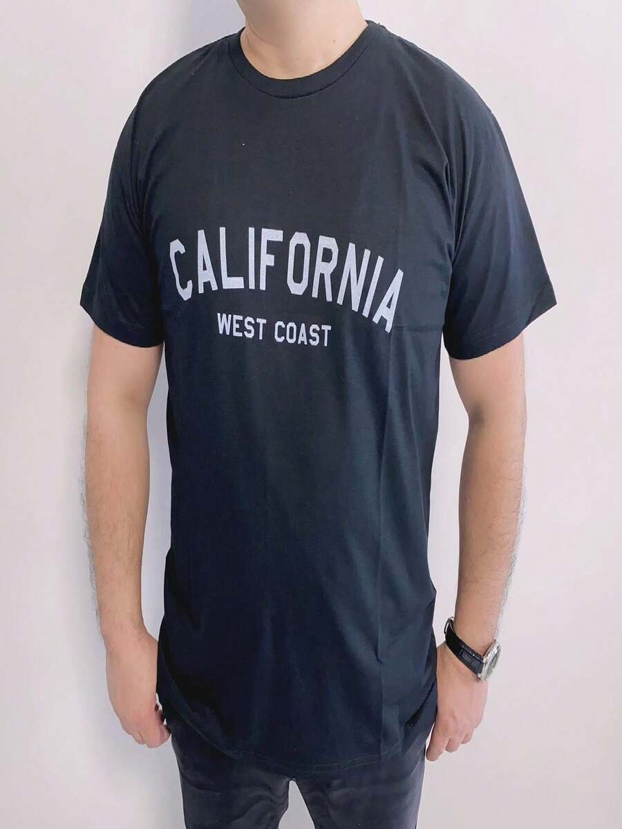 Men T-Shirts - 黑色 - 查看 1