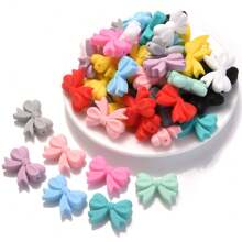 10pcs Silicone Butterfly Beads DIY Jewelry Accessories, Colorful Perforated Butterfly Beads For Jewelry Making - Multicolor - View 5