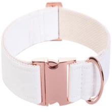 Màu thuần Vòng cổ ( Giường đơn Vòng cổ ) Cái vòng Pet - trắng - Xem 1