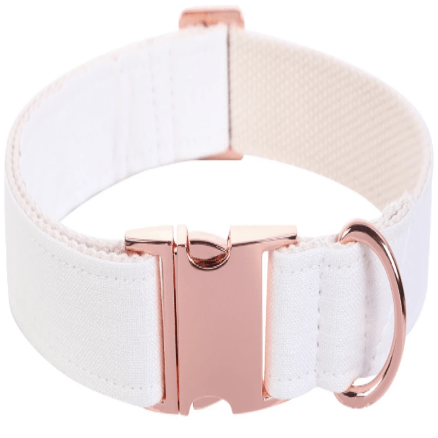 Màu thuần Vòng cổ ( Giường đơn Vòng cổ ) Cái vòng Pet - trắng - Xem 1