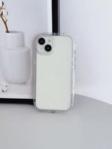 高級透明加厚防摔手機殼,帶有大孔,適用於iphone - 無色 - 查看 3