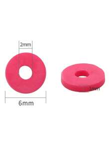 1 Strand Approx. 350pcs 6mm Colorful Polymer Clay Disc Loose Beads For Diy Jewelry Making - 6mm - View 11