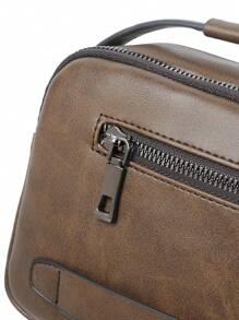 gorchis New Style Crossbody Bag, Pu Leather Multi-Pocket Shoulder Bag, Multifunctional Handbag Sling Bag Square Bag For Holiday Travel Essentials Commute Business Casual Outdoor Ideal Simpler Classic Satchel Bag Hiking Leather Bag Hip Bag Tote Bag Men Bag Retro Bag Holiday Essentials Camping Sling Bag Brown Bag Back To School Vintage Gift Bag Pack Cross Body Bag Spring Vintage Bags School Supplies Purse