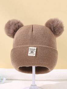 1 Khaki Double Ball Cap For Children - Khaki - View 2