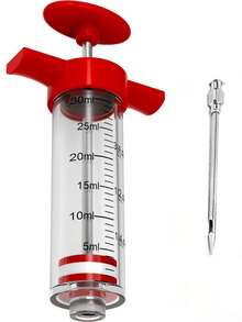 Kitchen Household Barbecue Injector Seasoning Injector Turkey Needle Brine Injector Sauce Injector For Cooking