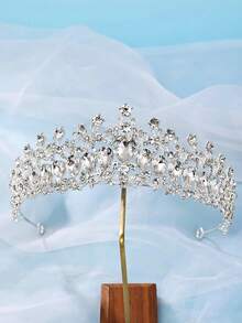 1 件豪華金屬新娘婚禮派對髮飾公主頭帶新娘皇冠