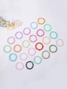 1pc10mm Crystal Glass Bracelet Simple Solid Color Bracelet - glass crystal bracelet - View 1