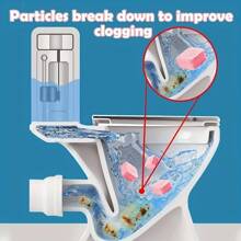 12pcs Automatic Toilet Cleaning Tablets, Urine Stain & Yellow Stain Remover, Toilet Disinfectant, Freshener - Pink - View 2