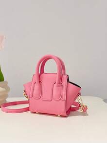 幼兒時尚純色荔枝翼手提包日常百搭旅行女孩斜挎包幼兒園小學生零錢包便攜糖果袋休閒包肩帶可調節小學生女孩兒童旅遊度假