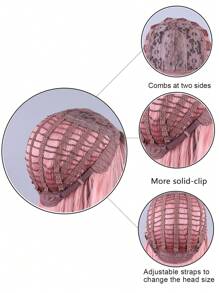 Ombre Blonde Wigs with Bangs Long Blonde Wig for Women Long Wavy Blonde Ombre Wigs Synthetic Heat Resistant Fiber Wigs for Daily 26 Inch - Baby Pink - View 5