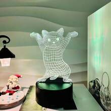 Sy277 Black Cat Design Desk Lamp - Black - View 3