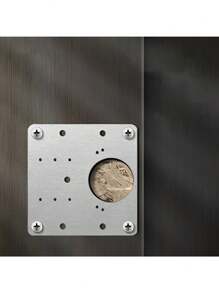 4pcs Stainless Steel Hinge Repair Plate Replacement Parts For Cabinet Doors - Silver - View 7