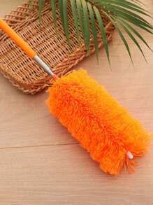 Plumero Pequeño Retráctil De Plumas, Mango De Acero Inoxidable Flexible Para Limpieza De Polvo Del Hogar - Verde - Ver 4