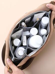 Bolsa De Relleno De Malla, Bolsa Interior Portátil, Bolsa Organizadora - Disponible En Varios Tamaños - Gris - Ver 2