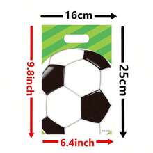 Túi quà tặng họa tiết bóng đá 10 chiếc, Giáng sinh - Nhiều màu - Xem 2