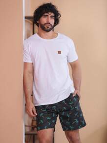 Men Beach Shorts - Negro - Ver 6