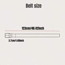 【扣環可旋轉,雙面】1 件男士 Pu 皮帶,商務正裝腰帶,適合搭配休閒褲或西裝,禮品